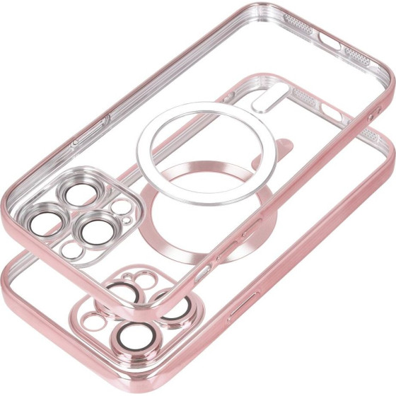 Electro Mag Cover Case Compatible With Magsafe For Iphone 17 Pro Max Rose Gold OEM
