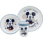 Stor: Mickey Mouse Full Of Smile - Baby Non Slip 3 Pcs Bicolor Premium Set In Gift Box (10495)