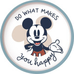 Stor: Mickey Mouse Full Of Smiles - Non Slip Bicolor Premium Plate (10493)