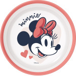 Stor: Minnie Mouse Heart Full Non Slip Bicolor Premium Bowl (10792)