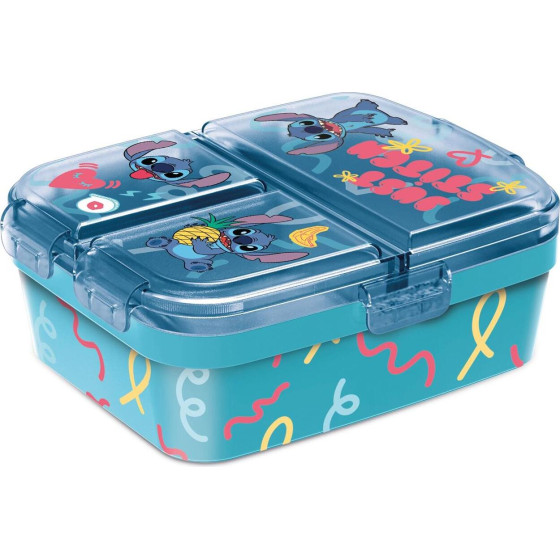 Stor: Stitch Palms - Xl Multi Compartment Rectangular Sandwich Box (75099)