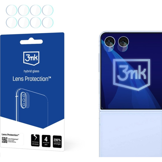 3MK Lens Protection - Camera Lens Glass For Samsung Galaxy Z Flip 7 (4 sets) - (3MK_5903108659611)
