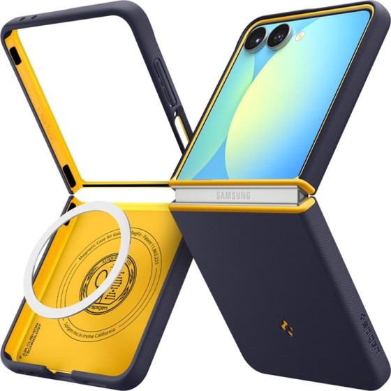 Spigen Nano Pop Mag Magsafe - Case For Samsung Galaxy Z Flip 7 (Blueberry Navy) - (ACS09563)