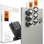 Spigen Optik Pro Hd GLAS.Tr Ez Fit Camera Protector 2-Pack - Lens Protector For Samsung Galaxy Z Fold 7 (2 pcs)(Black) - (AGL09581)