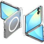 Spigen Ultra Hybrid Pro Mag Magsafe - Case For Samsung Galaxy Z Flip 7 (Clear/White) - (ACS09559)