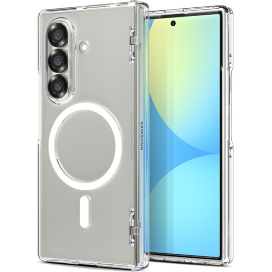 Spigen Ultra Hybrid Pro Mag Magsafe - Case For Samsung Galaxy Z Fold 7 (Clear/White) - (ACS09546)