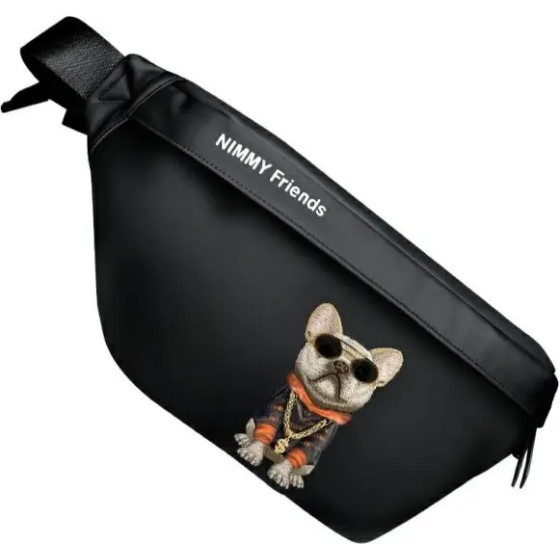 Nimmy Crossbody Glasses Cool Dog Shoulder Bag - Black - (NIM000100-0)