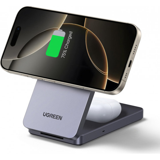 Ugreen Wireless Charger W528 2in1, 20W, 1.67A, Black