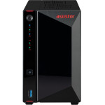 Asustor Nas Nimbustor 2 Gen2 2-Bay 3,5''/4x M.2 Nvme slots/ Intel Celeron Quad-Core/4GB DDR4/2x2.5GBe Port - (AS5402T)