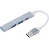 Techsuit - Docking Station Polarisbridge 4 In 1 (H19) - Usb To 2x Usb 2.0, 1x Usb 3.0, 1x Type-C - Gray/White - (HUB003;H19)