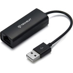 Techsuit - Ethernet Adapter Netlink (AC19) - Usb Male To RJ45 Lan Port Female, 100Mbps, Abs - Black - (HUB028;AC19)