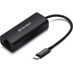 Techsuit - Ethernet Adapter Netlink (AC20) - Type-C Male To RJ45 Lan Port Female, 100Mbps, Abs - Black - (HUB029;AC20)