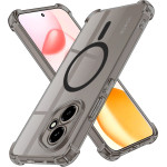 Techsuit - Shockproof Clear Silicone Magsafe - Honor Magic6 Lite - Smoke Black