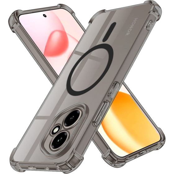 Techsuit - Shockproof Clear Silicone Magsafe - Iphone 13 Pro - Smoke Black