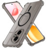 Techsuit - Shockproof Clear Silicone Magsafe - Samsung Galaxy S24 - Smoke Black