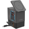 SBS Power Dock 6-in-1 With MagSafe, Stand, And USB-C Cables 65W - Black - (TEWIRMAG105W)