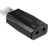 SBS Ekon By Hq Audio Adaptor Usb To 2X Jack 3.5 Female Black - (CAADUSB2JACK35)