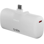 SBS Powerbank Ecopower 5000 Mah Type C 10W White - (BB5000PLUGWGRS)