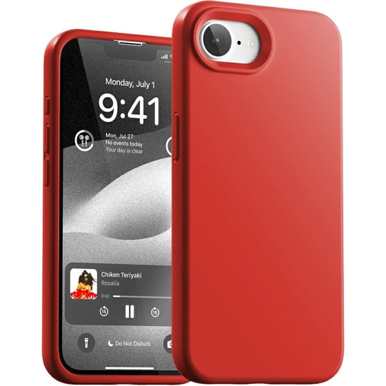 Mercury Case Silicone iPhone 16E red
