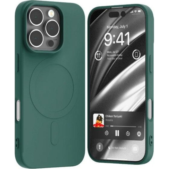 Mercury MagSafe Semi-Silicone iPhone 16Pro 6,3 green
