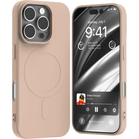 Mercury MagSafe Semi-Silicone iPhone 16Pro 6,3 pink sand