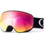 Qunature Black Ski Goggles Kids (Size M/L) - Black