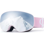 Qunature Pink Children's Skiing Goggles (medium/Large children's version)