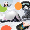 Qunature Pink Children's Skiing Goggles (medium/Large children's version)