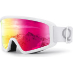 Qunature White Ski Goggles For Adults - White