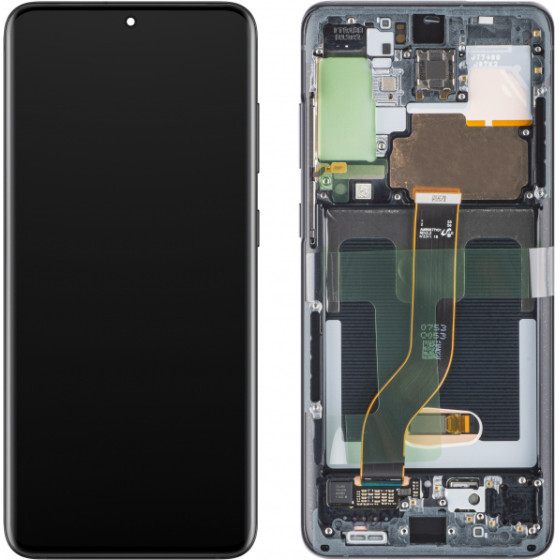 Samsung Lcd Display Module For Galaxy S20+ 5G G986 / S20+ G985, w/o Camera, Black - (GH82-31441A, GH82-31442A, GH82-31444A, GH82-31445A)