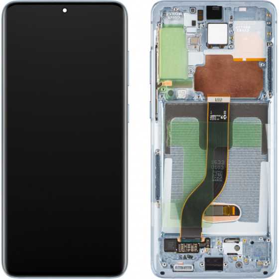 Samsung Lcd Display Module For Galaxy S20+ 5G G986 / S20+ G985, w/o Camera, Cloud Blue - (GH82-31441D, GH82-31442D, GH82-31445D)