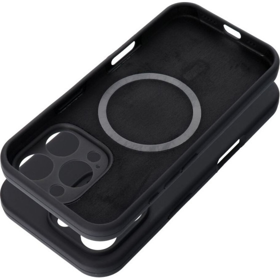 Case Silicone 2mm For Iphone 17 Pro Max Compatible With Magsafe Black OEM