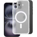 Frost Mag Cover Case With Camera Protection Compatible With Magsafe For Iphone 17 Air Frozen Transparent OEM