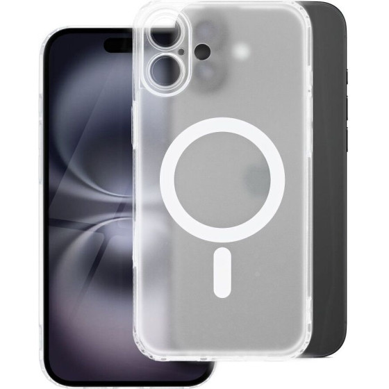 Frost Mag Cover Case With Camera Protection Compatible With Magsafe For Iphone 17 Frozen Transparent OEM