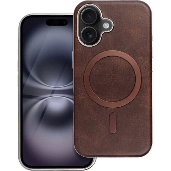 Gentleman Mag Cover Case Compatible With Magsafe For Iphone 17 Pro Brown OEM