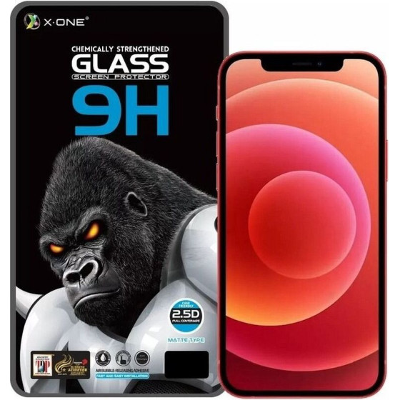 X-One Full Cover Extra Strong Matte - For Iphone 12 Mini Tempered Glass 9H