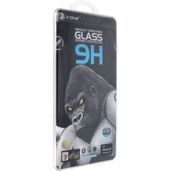 X-One Full Cover Extra Strong Matte - For Iphone 15 Pro Max Tempered Glass 9H