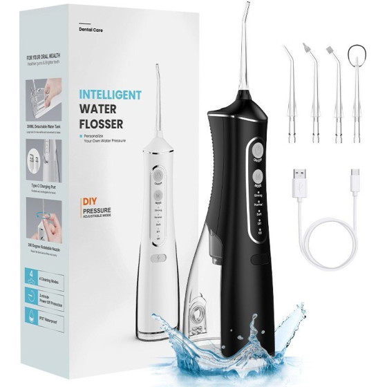 EXTRALINK Beauty Smartlife Intelligent Water Flosser L8 Black - (EX.31696)