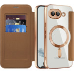 Techsuit - Smartmag Book Case - Google Pixel 9a - Brown