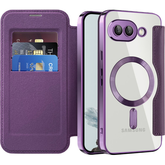 Techsuit - Smartmag Book Case - Google Pixel 9a - Purple