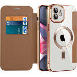Techsuit - Smartmag Book Case - Iphone 11 - Brown