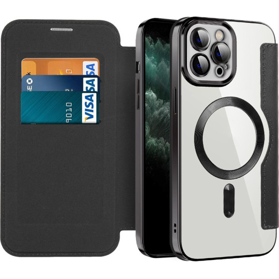 Techsuit - Smartmag Book Case - Iphone 11 Pro Max - Black