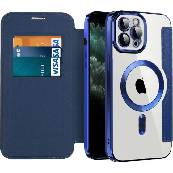 Techsuit - Smartmag Book Case - Iphone 11 Pro Max - Blue