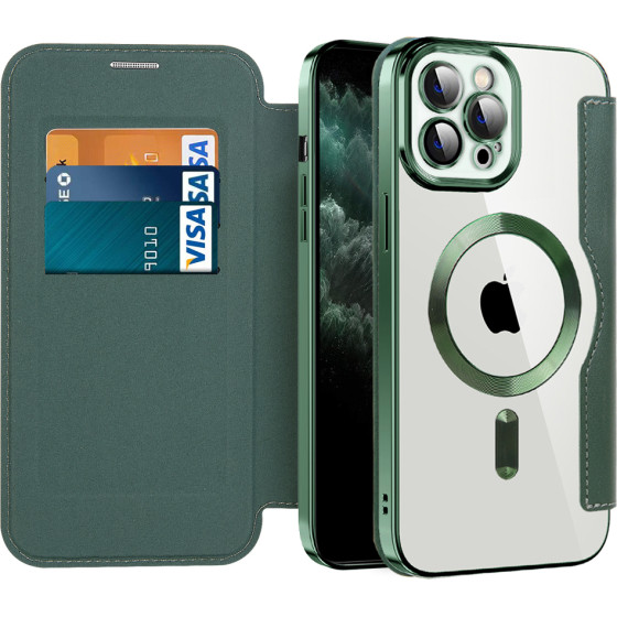 Techsuit - Smartmag Book Case - Iphone 11 Pro Max - Green