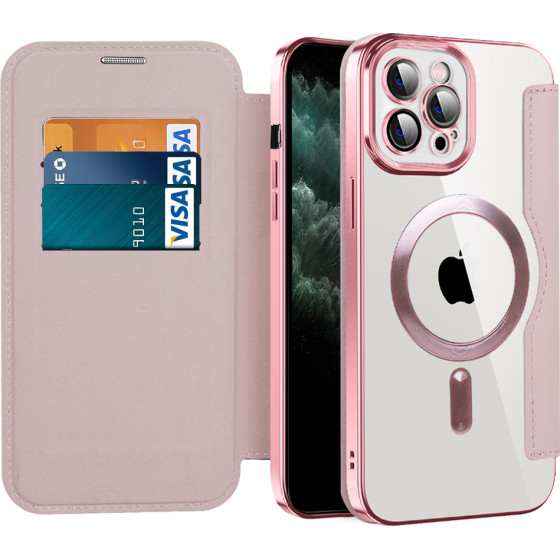 Techsuit - Smartmag Book Case - Iphone 11 Pro Max - Pink