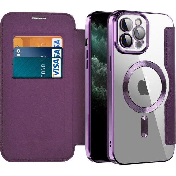 Techsuit - Smartmag Book Case - Iphone 11 Pro Max - Purple