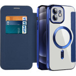 Techsuit - Smartmag Book Case - Iphone 12 - Blue