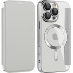 Techsuit - Smartmag Book Case - Iphone 12 - Gray