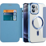 Techsuit - Smartmag Book Case - Iphone 12 - Light Blue