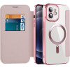 Techsuit - Smartmag Book Case - Iphone 12 - Pink